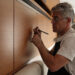 High-end yacht interior refurbishment detail