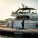 Luxury yacht safely berthed with annual management inspection support