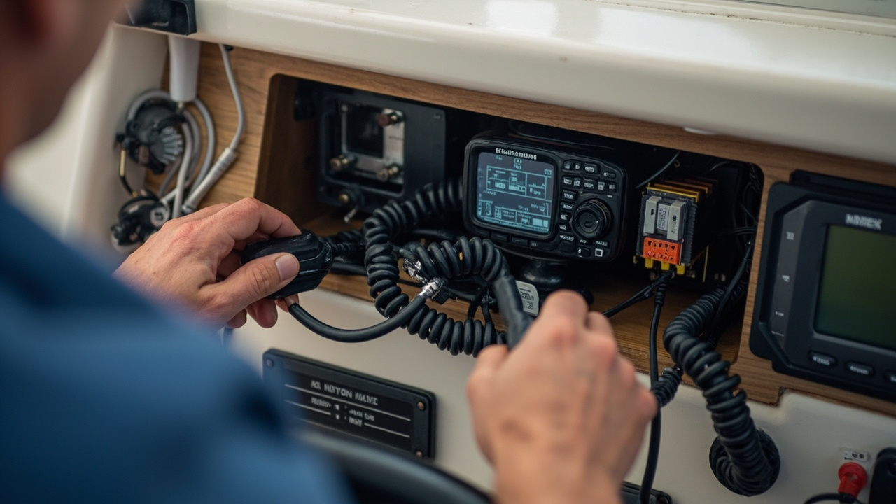 VHF and AIS equipment selection and installation visual