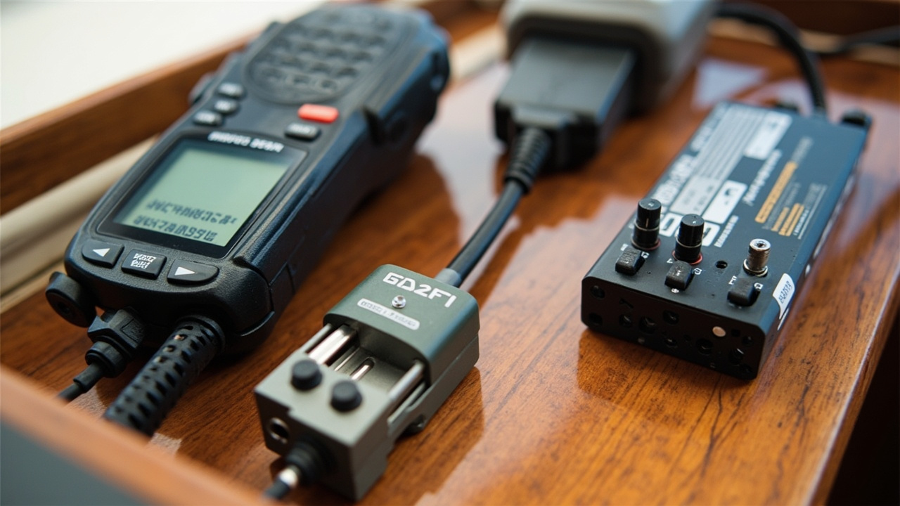 VHF and AIS equipment selection and installation visual