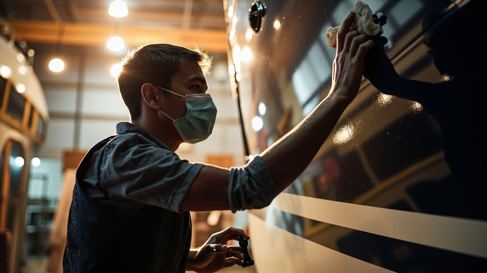 What is the “mirror grade” process? A senior supervisor will teach you 5 tricks to accept yacht paint like an expert