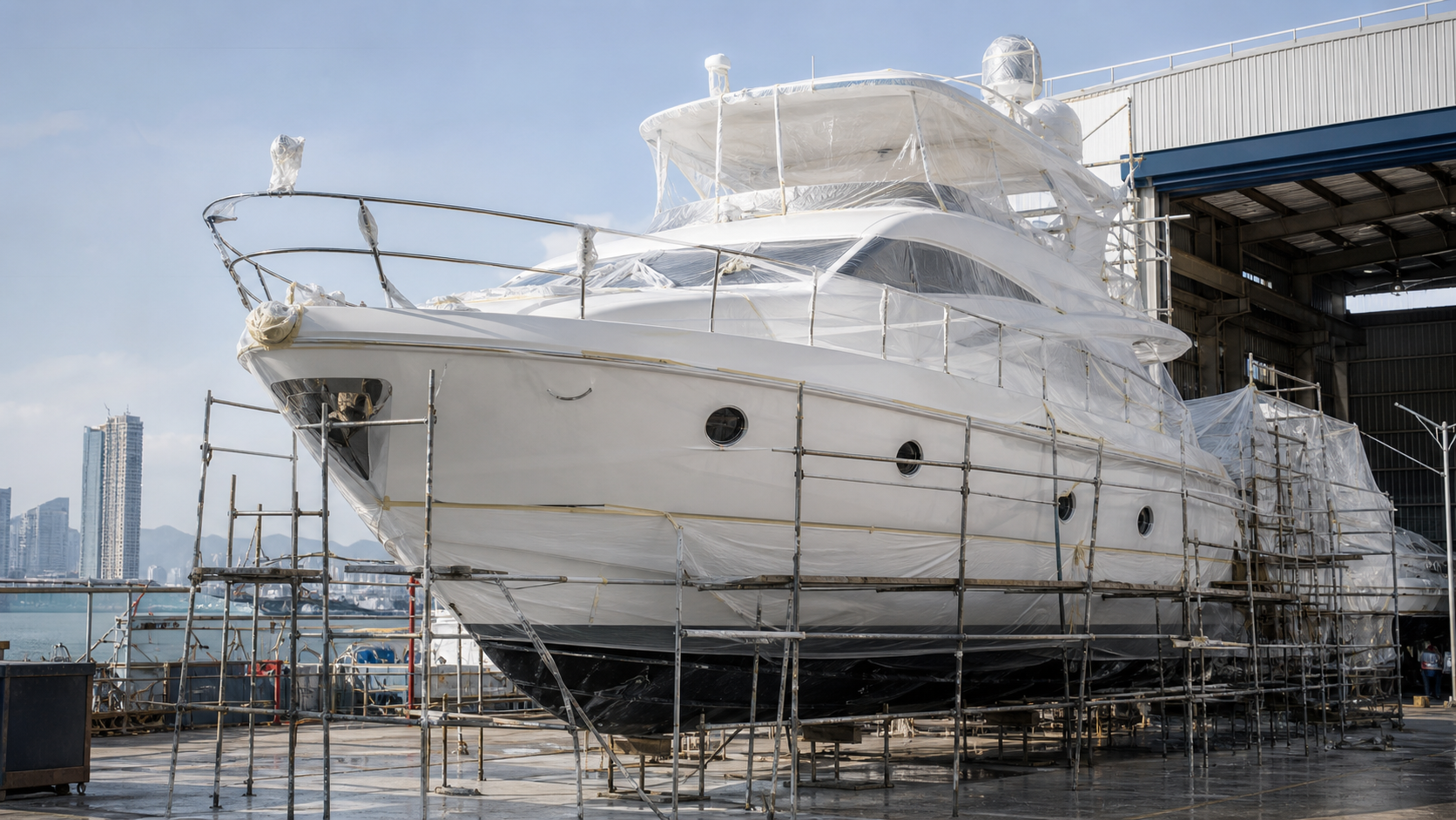 Hong Kong vs Zhuhai Yacht Refit Costs: Painting, Gelcoat Repair and Exterior Restoration Compared